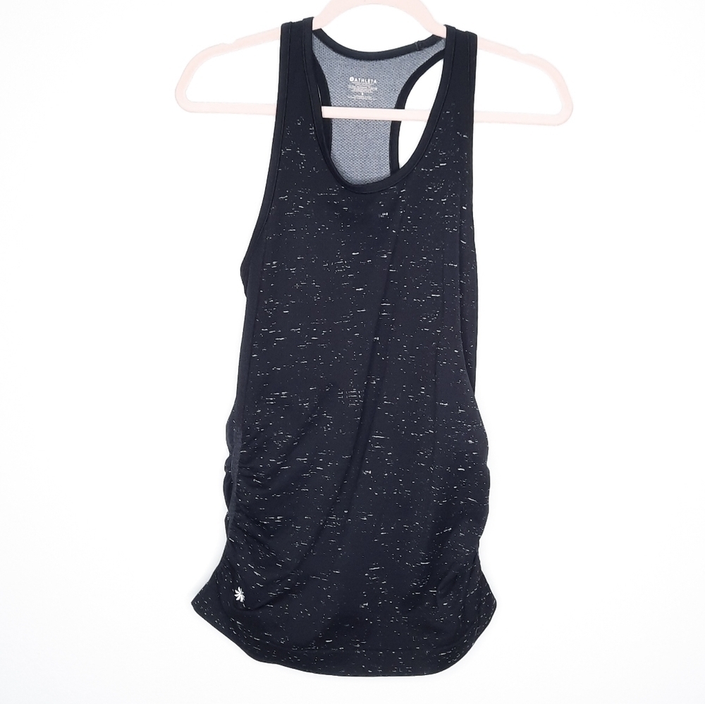 Athleta Black Space Dyed Tank Top S